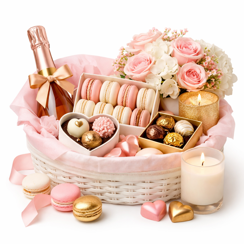 Coffret Rose et Champagne