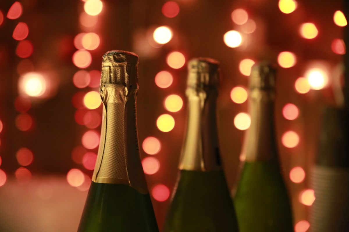 Bouteille de champagne brut