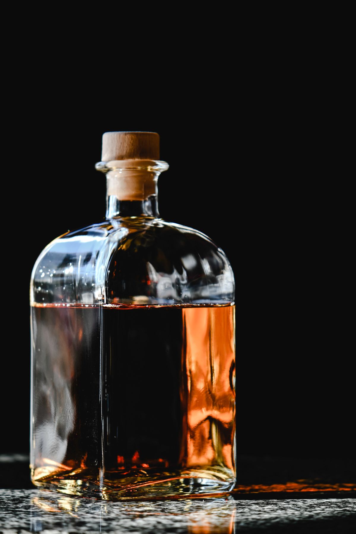 Bouteille de whisky premium
